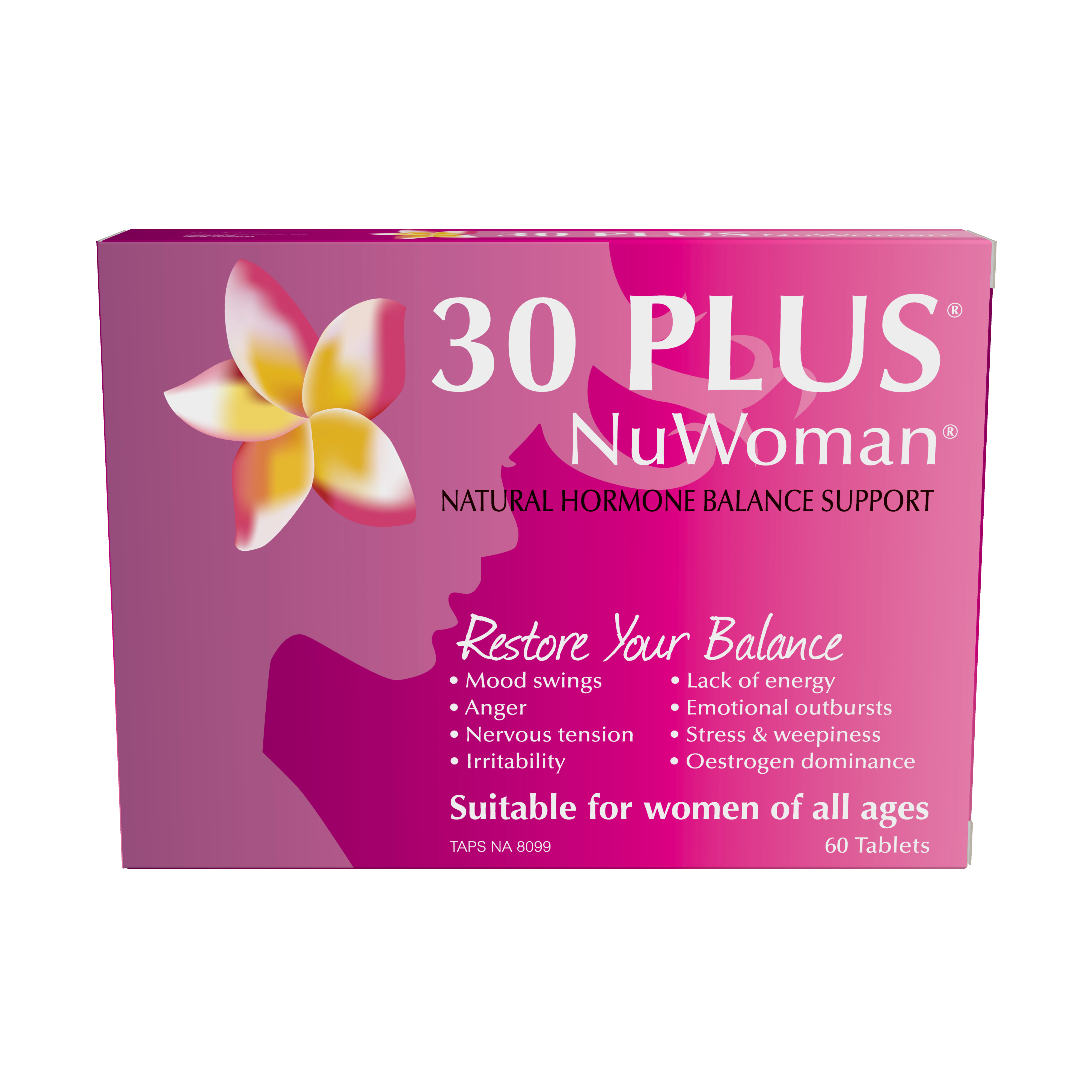 30 PLUS NuWoman Natural Hormone Balance Support 120 Tablets